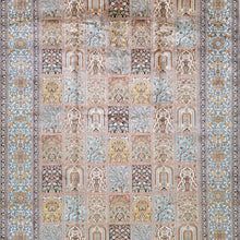 Load image into Gallery viewer, Hand-Knotted Traditional Design Kashmiri Silk Handmade Rug (Size 7.2 X 9.11) Cwral-11670