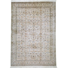 Load image into Gallery viewer, Hand-Knotted Traditional Design Kashmiri Silk Handmade Rug (Size 7.2 X 10.0) Cwral-11673