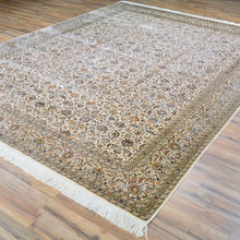 Load image into Gallery viewer, Hand-Knotted Traditional Design Kashmiri Silk Handmade Rug (Size 7.2 X 10.0) Cwral-11673