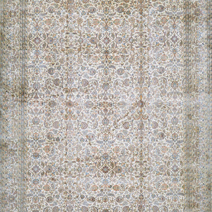 Hand-Knotted Traditional Design Kashmiri Silk Handmade Rug (Size 7.2 X 10.0) Cwral-11673