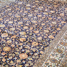Load image into Gallery viewer, Hand-Knotted Traditional Design Kashmiri Silk Handmade Rug (Size 6.2 X 8.10) Cwral-11676