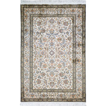 Load image into Gallery viewer, Hand-Knotted Traditional Design Kashmiri Silk Handmade Rug (Size 4.0 X 6.0) Cwral-11679