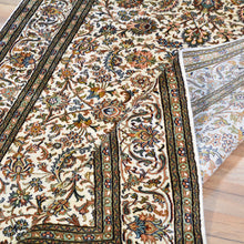 Load image into Gallery viewer, Hand-Knotted Traditional Design Kashmiri Silk Handmade Rug (Size 4.0 X 6.0) Cwral-11679