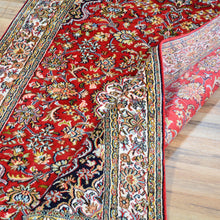 Load image into Gallery viewer, Hand-Knotted Traditional Design Kashmiri Silk Handmade Rug (Size 3.2 X 5.1) Cwral-11682