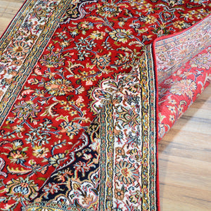 Hand-Knotted Traditional Design Kashmiri Silk Handmade Rug (Size 3.2 X 5.1) Cwral-11682