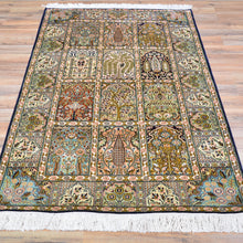 Load image into Gallery viewer, Hand-Knotted Traditional Design Kashmiri Silk Handmade Rug (Size 3.1 X 5.5) Cwral-11685