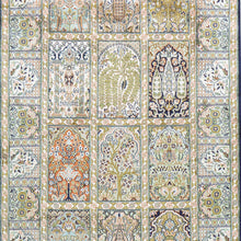 Load image into Gallery viewer, Hand-Knotted Traditional Design Kashmiri Silk Handmade Rug (Size 3.1 X 5.5) Cwral-11685