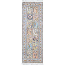 Load image into Gallery viewer, Hand-Knotted Traditional Design Kashmiri Silk Handmade Rug (Size 2.2 X 6.2) Cwral-11691