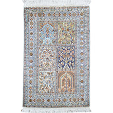 Load image into Gallery viewer, Hand-Knotted Traditional Design Kashmiri Silk Handmade Rug (Size 2.1 X 3.1) Cwral-11694