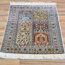 Load image into Gallery viewer, Hand-Knotted Traditional Design Kashmiri Silk Handmade Rug (Size 2.1 X 3.1) Cwral-11694