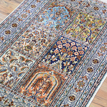 Load image into Gallery viewer, Hand-Knotted Traditional Design Kashmiri Silk Handmade Rug (Size 2.1 X 3.1) Cwral-11694