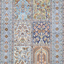 Load image into Gallery viewer, Hand-Knotted Traditional Design Kashmiri Silk Handmade Rug (Size 2.1 X 3.1) Cwral-11694