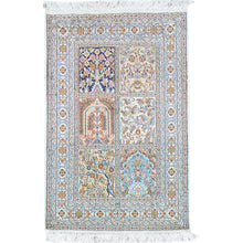 Load image into Gallery viewer, Hand-Knotted Traditional Design Kashmiri Silk Handmade Rug (Size 2.1 X 3.1) Cwral-11697