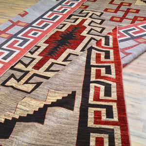 Hand-Knotted Traditional Southwestern Design Handmade Rug (Size 9.9 X 12.10) Cwral-11715