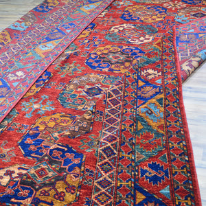 Hand-Knotted Tribal Ersari Elephant Feet Design Handmade Rug (Size 10.0 X 13.11) Cwral-11721