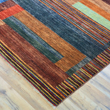 Load image into Gallery viewer, Hand-Knotted Modern Contemporary Stripes Design Handmade Rug (Size 8.0 X 9.9) Cwral-11724