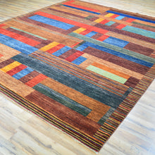 Load image into Gallery viewer, Hand-Knotted Modern Contemporary Stripes Design Handmade Rug (Size 8.0 X 9.9) Cwral-11724