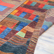 Load image into Gallery viewer, Hand-Knotted Modern Contemporary Stripes Design Handmade Rug (Size 8.0 X 9.9) Cwral-11724