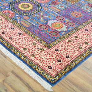 Hand-Knotted Traditional Egyptian Mumluk Design Handmade Rug (Size 6.9 X 9.9) Cwral-11727