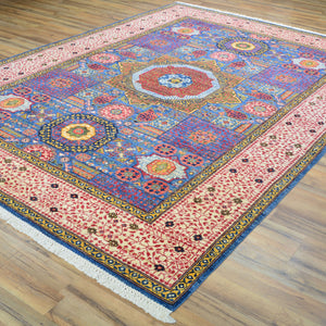 Hand-Knotted Traditional Egyptian Mumluk Design Handmade Rug (Size 6.9 X 9.9) Cwral-11727