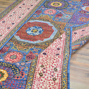Hand-Knotted Traditional Egyptian Mumluk Design Handmade Rug (Size 6.9 X 9.9) Cwral-11727