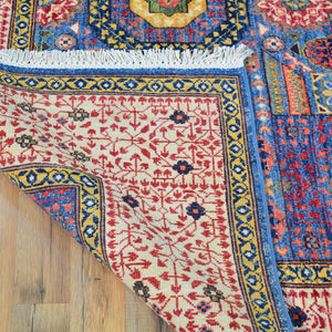 Hand-Knotted Traditional Egyptian Mumluk Design Handmade Rug (Size 6.9 X 9.9) Cwral-11727