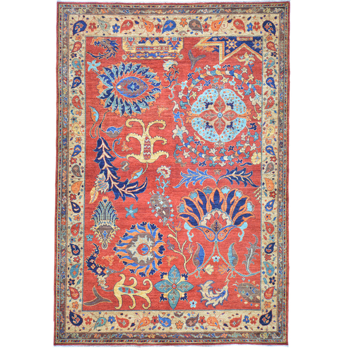 Hand-Knotted Tribal Ersari Chobi Design Oriental Handmade Rug (Size 7.1 X 10.0) Cwral-11730