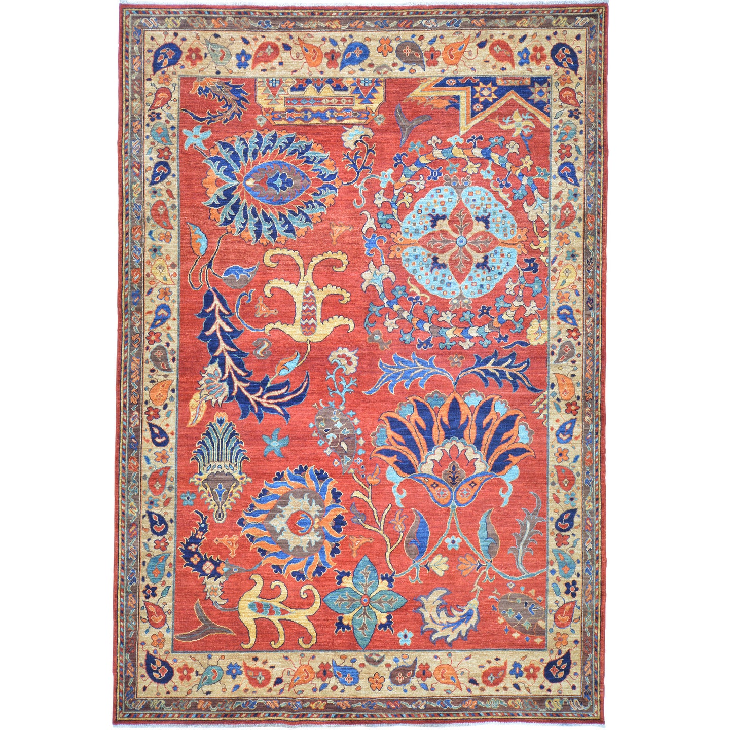 Hand-Knotted Tribal Ersari Chobi Design Oriental Handmade Rug (Size 7.1 X 10.0) Cwral-11730