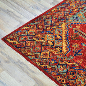 Hand-Knotted Tribal Ersari Chobi Design Oriental Handmade Rug (Size 6.0 X 8.7) Cwral-11733