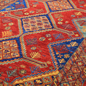 Hand-Knotted Tribal Ersari Chobi Design Oriental Handmade Rug (Size 6.0 X 8.7) Cwral-11733