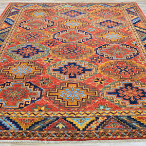 Hand-Knotted Tribal Ersari Chobi Design Oriental Handmade Rug (Size 6.1 X 8.9) Cwral-11736