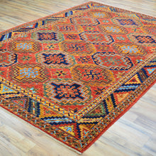 Load image into Gallery viewer, Hand-Knotted Tribal Ersari Chobi Design Oriental Handmade Rug (Size 6.1 X 8.9) Cwral-11736