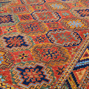 Hand-Knotted Tribal Ersari Chobi Design Oriental Handmade Rug (Size 6.1 X 8.9) Cwral-11736