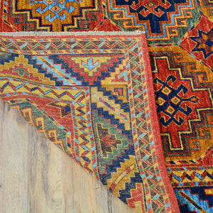Hand-Knotted Tribal Ersari Chobi Design Oriental Handmade Rug (Size 6.1 X 8.9) Cwral-11736