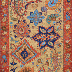 Hand-Knotted Tribal Ersari Chobi Design Oriental Handmade Rug (Size 4.11 X 7.9) Cwral-11739