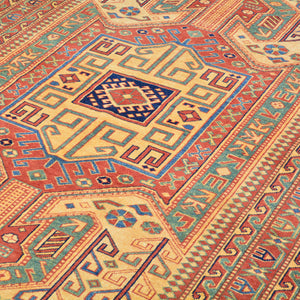 Hand-Knotted Zero Pile Sherwan Design Oriental Handmade Rug (Size 4.8 X 6.11) Cwral-11742