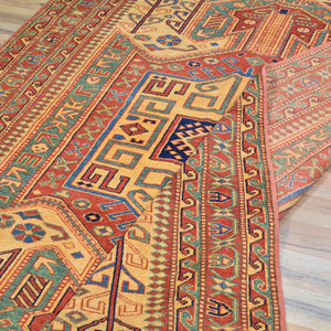 Hand-Knotted Zero Pile Sherwan Design Oriental Handmade Rug (Size 4.8 X 6.11) Cwral-11742