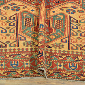 Hand-Knotted Zero Pile Sherwan Design Oriental Handmade Rug (Size 4.8 X 6.11) Cwral-11742