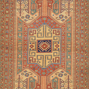 Hand-Knotted Zero Pile Sherwan Design Oriental Handmade Rug (Size 4.8 X 6.11) Cwral-11742