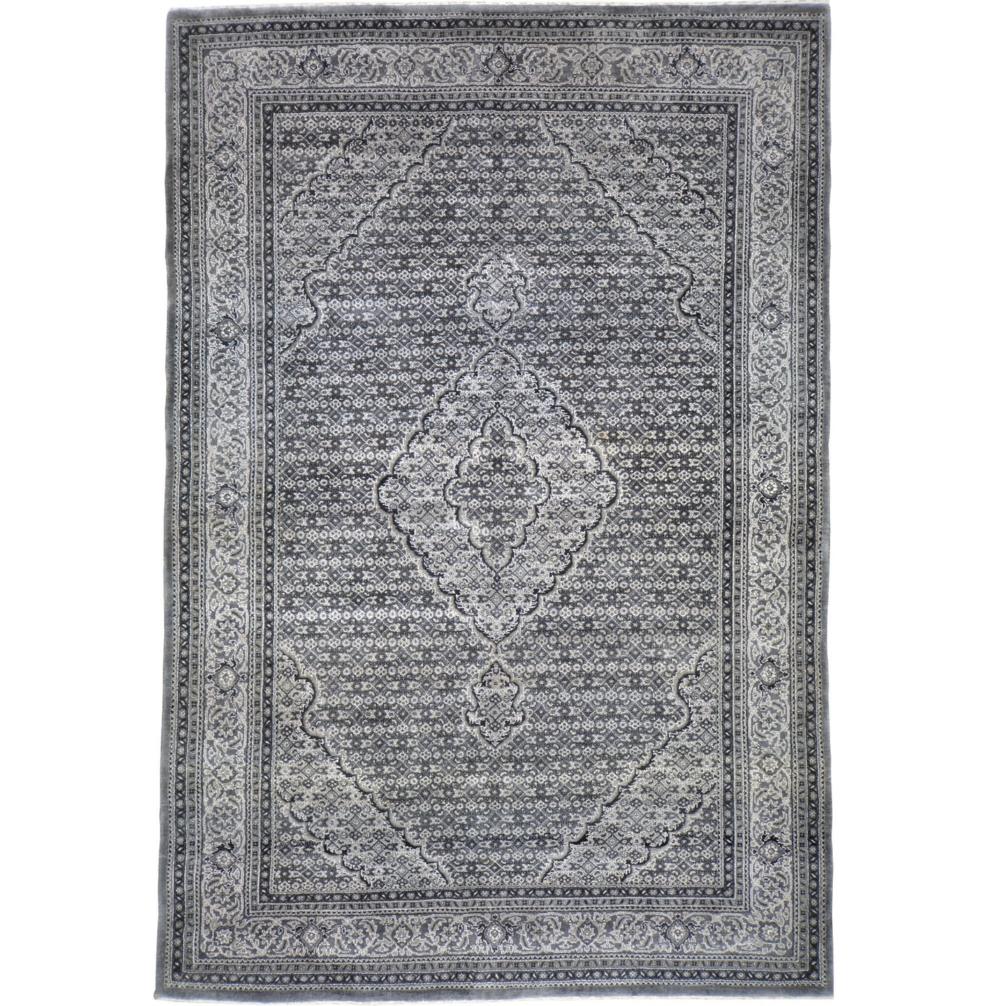 Hand-Knotted Traditional Mehi Design Oriental Handmade Rug (Size 6.0 X 8.10) Cwral-11745