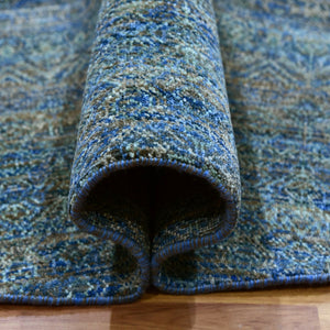 Hand-Knotted Modern Grass Design Oriental Handmade Rug (Size 9.11 X 10.0) Cwral-11748