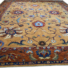 Load image into Gallery viewer, Decorative rug with intricate patterns on a beige background