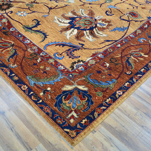 Hand-Knotted Tribal Chobi Oushak Design Oriental Handmade Rug (Size 11.4 X 15.9) Cwral-11751