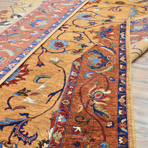 Hand-Knotted Tribal Chobi Oushak Design Oriental Handmade Rug (Size 11.4 X 15.9) Cwral-11751