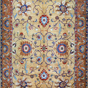 Hand-Knotted Tribal Chobi Oushak Design Oriental Handmade Rug (Size 11.4 X 15.9) Cwral-11751