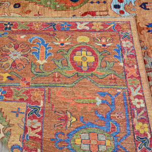 Hand-Knotted Tribal Chobi Oushak Design Oriental Handmade Rug (Size 11.8 X 16.10) Cwral-11754