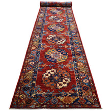 Load image into Gallery viewer, Hand-Knotted Tribal Elephant Feet Design Oriental Handmade Rug (Size 2.10 X 15.9) Cwral-11766