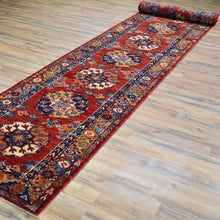 Load image into Gallery viewer, Hand-Knotted Tribal Elephant Feet Design Oriental Handmade Rug (Size 2.10 X 15.9) Cwral-11766