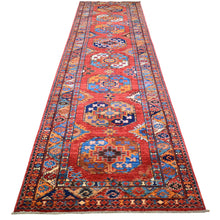 Load image into Gallery viewer, Hand-Knotted Tribal Elephant Feet Design Oriental Handmade Rug (Size 3.0 X 13.0) Cwral-11772