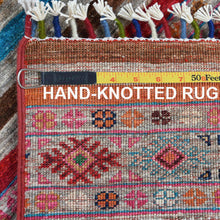 Load image into Gallery viewer, Hand-Knotted Tribal Kazak Khorjin Design Oriental Handmade Rug (Size 2.9 X 9.8) Cwral-11850